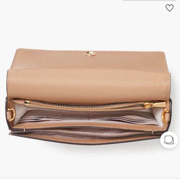 NWT Kate Spade Color-blocked Saffiano Cafe Mocha Crossbody Purse - Picture 5 of 9